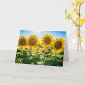 あいさつ空白のカード カード (黄色い花)