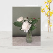 あいさつ空白のカード カード (黄色い花)