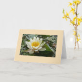 あいさつ空白のカード カード (黄色い花)