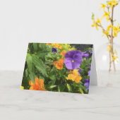 あいさつ空白のカード カード (黄色い花)