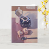 あいさつ空白のカード、サラ・セドウィックによるオリジナルアート カード (黄色い花)