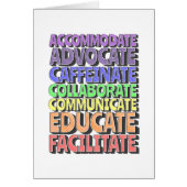 あいさつ空白のカード(内)先生の日 (正面)