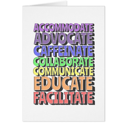 あいさつ空白のカード(内)先生の日 (正面)