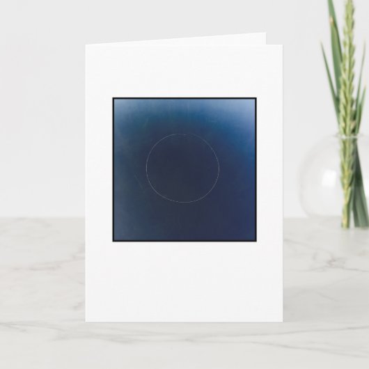 あいさつ空白のカード、写真（前面）。 カード (正面)