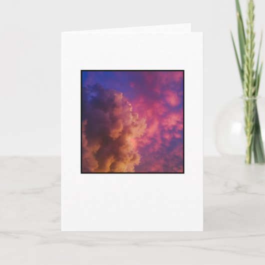 あいさつ空白のカード、写真（前面）。 カード (正面)