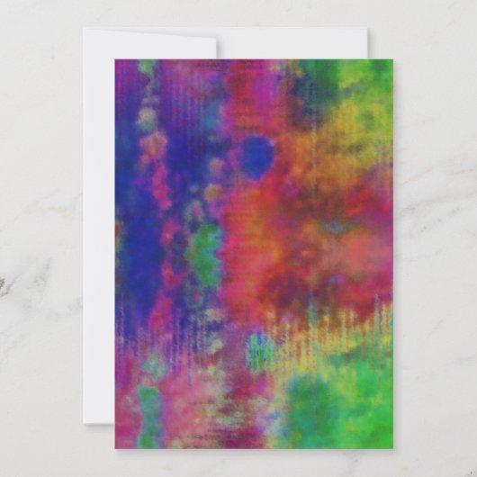 あいさつ空白のカード(絞り染めの背景) シーズンカード (正面)