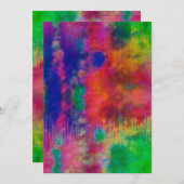 あいさつ空白のカード(絞り染めの背景) シーズンカード (正面/裏面)