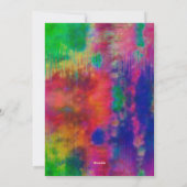 あいさつ空白のカード(絞り染めの背景) シーズンカード (裏面)