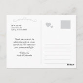 あいさつ結婚カードはがき ポストカード (裏面)