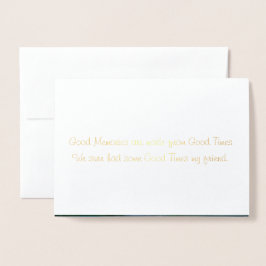 あいさつ考えきカード 箔カード