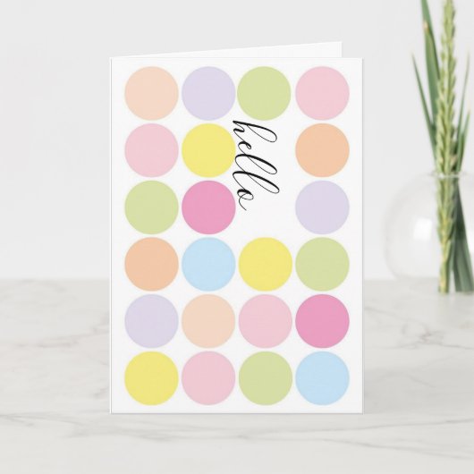 あいさつ考えるきカード カード (正面)