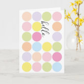 あいさつ考えるきカード カード (黄色い花)