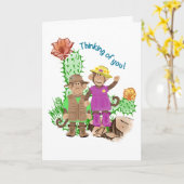 あいさつ考えるきカード カード (黄色い花)