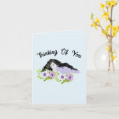 あいさつ考えカード カード (黄色い花)