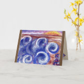 あいさつ転がきカードの考え波が カード (黄色い花)