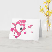 あいさつ離れつき カード (黄色い花)