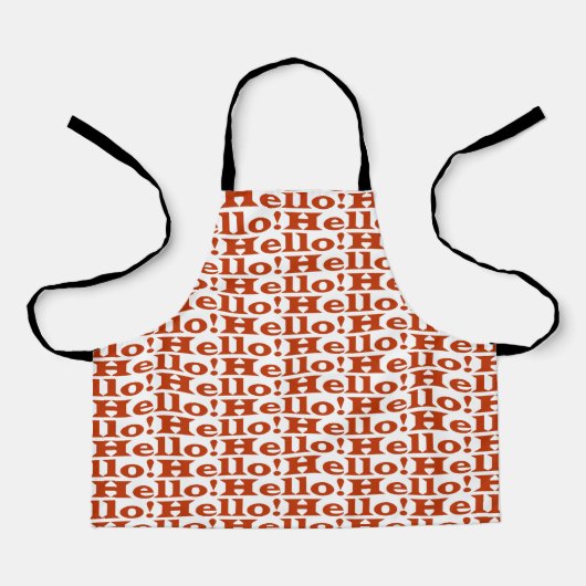 あいさつ エプロン (正面)