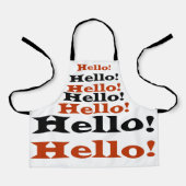 あいさつ エプロン (正面)