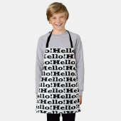 あいさつ エプロン (着用した状態)