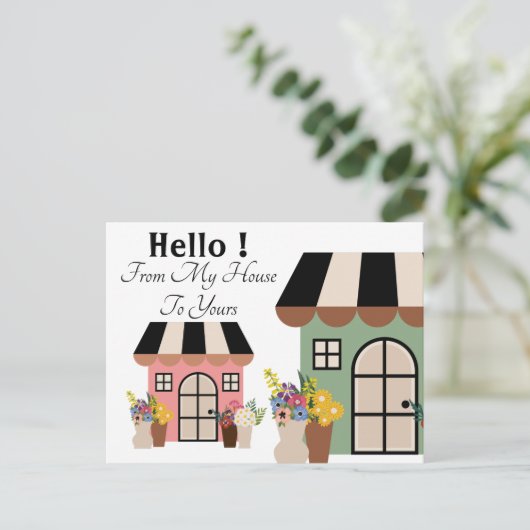 あいさつ ポストカード (スタンド正面)