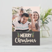 あいさはっきりしたい写真クリスマスカード 招待状 (スタンド正面)