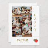 あいさ魅力的いカード – 祝イースター シーズンカード (正面/裏面)