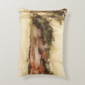 あいまいな抽象芸術ランドスケープ絵画アート アクセントクッション (裏面(縦))