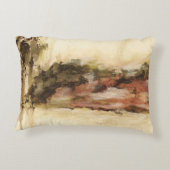 あいまいな抽象芸術ランドスケープ絵画アート アクセントクッション (裏面)