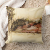 あいまいな抽象芸術ランドスケープ絵画アート クッション (ブランケット)