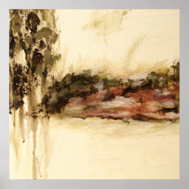 あいまいな抽象芸術ランドスケープ絵画アート ポスター