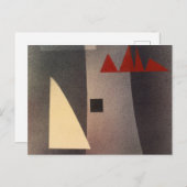 あいまい、1930年ワッシリー・カンディンスキー著 ポストカード (正面/裏面)