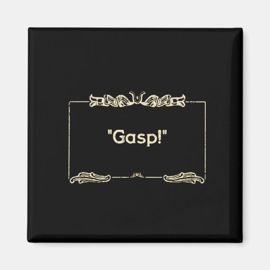 「あえぐわ！」 フィルム静か冷蔵庫用マグネット マグネット (正面)