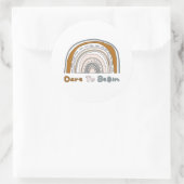 あえてカラフルやる気を起こさせるボーホレインボーを開始 ラウンドシール (バッグ)