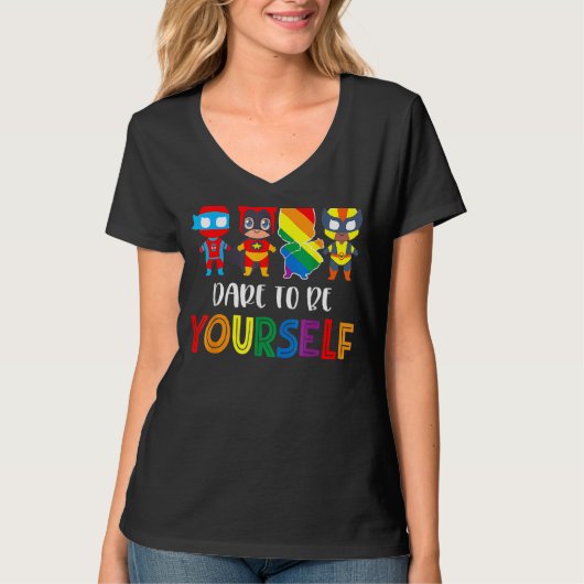 あえて可愛いLgbtのプライド Tシャツ (正面)
