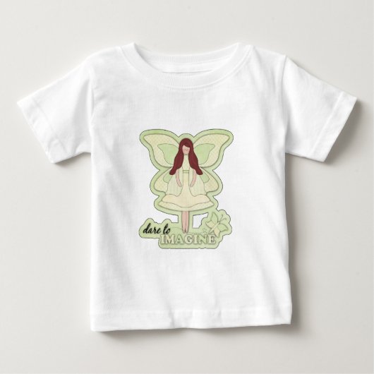 あえて想像...幼児の長袖 ベビーTシャツ (正面)