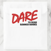 あえて本読を禁止する 長方形シール (バッグ)