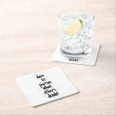 あえて紙コースターを追う スクエアペーパーコースター (インサイチュ)