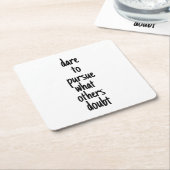 あえて紙コースターを追う スクエアペーパーコースター (アングル)