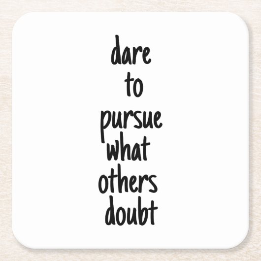 あえて紙コースターを追う スクエアペーパーコースター (正面)