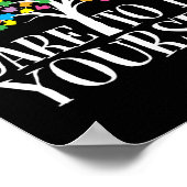 あえて自分自身のパズルピース子供になる ポスター (角)