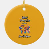 あえて韻を踏みなさい。世界詩の日 セラミックオーナメント (裏面)