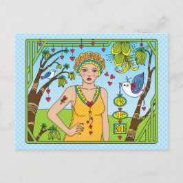 あえて_カはっきりしたガキになる ポストカード