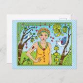 あえて_カはっきりしたガキになる ポストカード (正面/裏面)