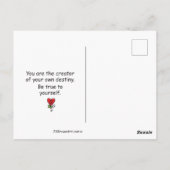 あえて_カはっきりしたガキになる ポストカード (裏面)