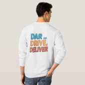 あえて、ドライブ、配信しよう」: Tシャツ (裏面フル)