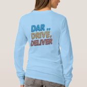 「あえて、運転して、配達しろ」 Tシャツ (裏面)