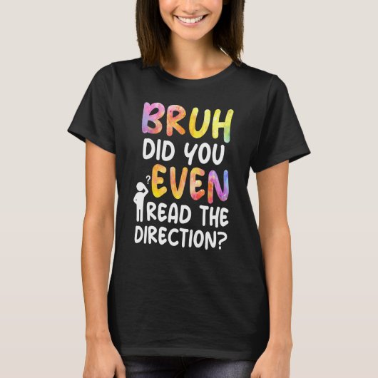 あおもしろいああ指示読も結んだ Tシャツ (正面)
