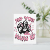 あおもしろいあつるり！ピンクおもしろいグリーパー ポストカード (スタンド正面)