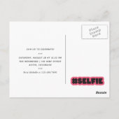 あおもしろいあッ!自撮り女の子の誕生日パーティー ポストカード (裏面)