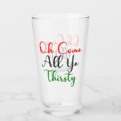 あおもしろいあ来ああー喉の渇いたクリスマスパーティー タンブラーグラス (裏面)